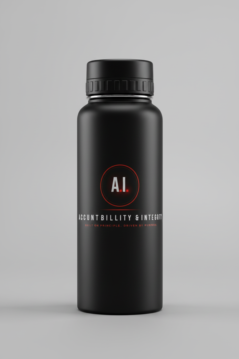 A.I. Accountability & Integrity Water Bottle