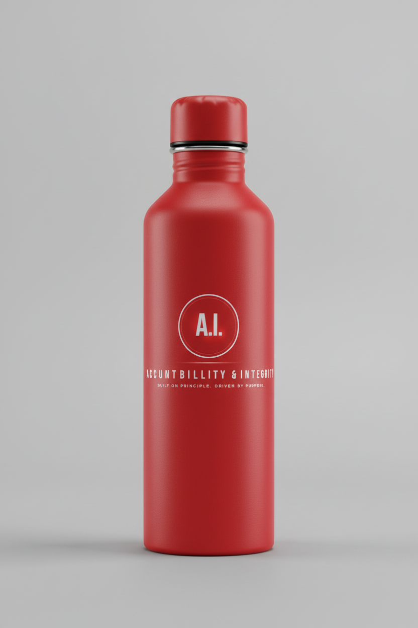 A.I. Accountability & Integrity Water Bottle
